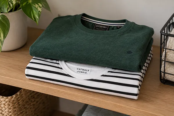 T-shirt opvouwen en opbergen: zo doe je dat netjes en snel